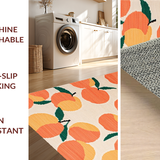 Ultra Soft Area Rug, Non Slip, Stain Resistant, Washable Area Rugs for Living Room, Bedroom, Soft Pastel Peach Visual Serenity(Orange)