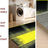 Ultra Soft Area Rug, Non Slip, Stain Resistant, Washable Area Rugs for Living Room, Bedroom, Vivid Tiger Stripe Elegance(Yellow)