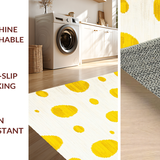 Ultra Soft Area Rug, Non Slip, Stain Resistant, Washable Area Rugs for Living Room, Bedroom, Sunny Egg Inspired Decoration(Yellow)