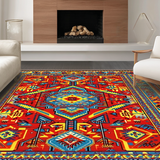 Artistic Colorful Striped Weave(Red)