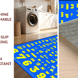 Ultra Soft Area Rug, Non Slip, Stain Resistant, Washable Area Rugs for Living Room, Bedroom, Soft Plush Toddler Engagement Mat(Blue)