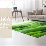 Fresh Grass Green Abstract Aesthetic(Green)