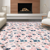 Ultra Soft Area Rug, Non Slip, Stain Resistant, Washable Area Rugs for Living Room, Bedroom, Vibrant Butterfly Accent Style(Pink)