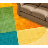 Ultra Soft Area Rug, Non Slip, Stain Resistant, Washable Area Rugs for Living Room, Bedroom, Non-Slip Colorful Entryway Meditation Carpet(Orange)