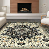 Eclectic Round Rustic Ornamentation(Beige)