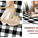 Contemporary Monochrome Patterned Mat(Black)