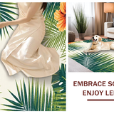 Dynamic Floral Leaf Arrangement(Green)