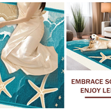 Delicate Shells and Starfish Arrangement(Blue)