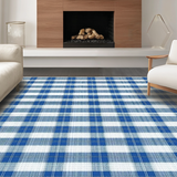 Elegant Farmhouse Geometric Motif(Blue)