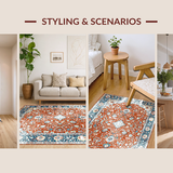 Modern Vintage Floral Design(Red)