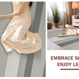 Ultra Soft Area Rug, Non Slip, Stain Resistant, Washable Area Rugs for Living Room, Bedroom, Elegant Taupe Herringbone Aesthetic(Gray)