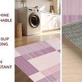 Ultra Soft Area Rug, Non Slip, Stain Resistant, Washable Area Rugs for Living Room, Bedroom, Contemporary Plush Textured Urban Decor(Purple)