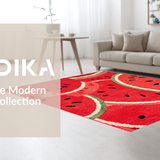 Fresh Greenery Accented Tapestry(Red)