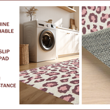 Ultra Soft Area Rug, Non Slip, Stain Resistant, Washable Area Rugs for Living Room, Bedroom, Faux Hide Leopard Print(Beige)