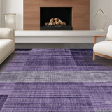 Ultra Soft Area Rug, Non Slip, Stain Resistant, Washable Area Rugs for Living Room, Bedroom, Chic Minimalist Solid Purple(Purple)