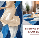 Vibrant Transitional Patterned Elegance(Blue)
