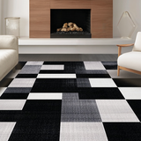 Chic Rustic Distressed Checkerboard(Black)