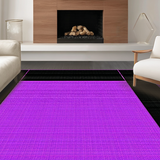 Ultra Soft Area Rug, Non Slip, Stain Resistant, Washable Area Rugs for Living Room, Bedroom, Vibrant Black Abstract Pattern(Purple)