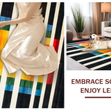 Chic Geometric Color Burst(Black)