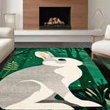 Charming Woodland Creature Print(Green)