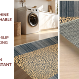 Ultra Soft Area Rug, Non Slip, Stain Resistant, Washable Area Rugs for Living Room, Bedroom, Trendy Subtle Animal Textures(Beige)