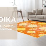 Ultra Soft Area Rug, Non Slip, Stain Resistant, Washable Area Rugs for Living Room, Bedroom, Cheerful Vibrant Sun Motif(Yellow)
