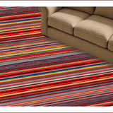 Ultra Soft Area Rug, Non Slip, Stain Resistant, Washable Area Rugs for Living Room, Bedroom, Warm Country Style Doorway Accent Jute Carpet(Red)
