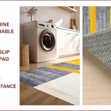 Chic Gray Yellow Geometric Fusion(Yellow)