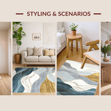 Sophisticated Neutral Geometric Motif(Gray)