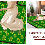 Elegant Gold Accented Shamrock Design(Green)