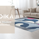 Ultra Soft Area Rug, Non Slip, Stain Resistant, Washable Area Rugs for Living Room, Bedroom, Elegant Soft Pastel Fusion(Gray)