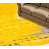 Ultra Soft Area Rug, Non Slip, Stain Resistant, Washable Area Rugs for Living Room, Bedroom, Chic Modern Artistic Expression(Yellow)