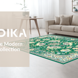 Sophisticated Textured Floral Fusion(Green)