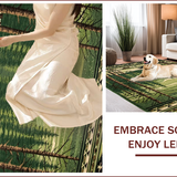 Ultra Soft Area Rug, Non Slip, Stain Resistant, Washable Area Rugs for Living Room, Bedroom, Cozy Natural Forest Elements(Green)