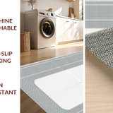 Ultra Soft Area Rug, Non Slip, Stain Resistant, Washable Area Rugs for Living Room, Bedroom, Rustic Earthy Curved Designs(Gray)