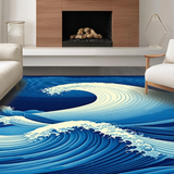Chic Abstract Oceanic(Blue)