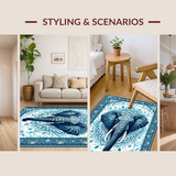 Striking Ethereal Round Design(Blue)