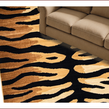 Ultra Soft Area Rug, Non Slip, Stain Resistant, Washable Area Rugs for Living Room, Bedroom, Striking Nature Themed Accent(Brown)