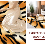 Ultra Soft Area Rug, Non Slip, Stain Resistant, Washable Area Rugs for Living Room, Bedroom, Luxury Tiger Skin Meditation Space Area Rug(Brown)