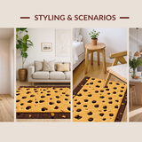 Charming Round Treat Motif Design(Beige)