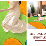 Ultra Soft Area Rug, Non Slip, Stain Resistant, Washable Area Rugs for Living Room, Bedroom, Irregular Cat Shaped(Green)