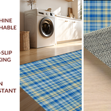 Minimalist Light Blue Tiled Design(Blue)