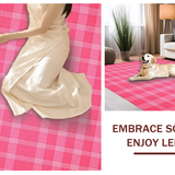 Charming Pastel Checkered Texture(Pink)