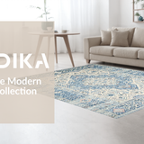 Cozy Earthy Tones Trellis Design(Blue)