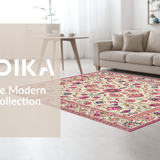 Retro Round Floral Influence(Ivory)