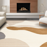 Ultra Soft Area Rug, Non Slip, Stain Resistant, Washable Area Rugs for Living Room, Bedroom, Stylish Warm Treetop Design(Beige)