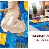 Chic Modernist Colorful Composition(Blue)