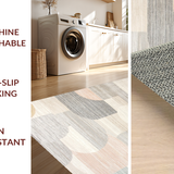 Ultra Soft Area Rug, Non Slip, Stain Resistant, Washable Area Rugs for Living Room, Bedroom, Delicate Earthy Softness Theme(Gray)