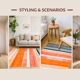 Funky Colorful Striped Aesthetic(Blue)