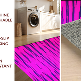 Ultra Soft Area Rug, Non Slip, Stain Resistant, Washable Area Rugs for Living Room, Bedroom, Funky Colorful Animal Motif(Pink)